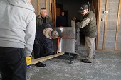 Moving the 800 lb. Stove